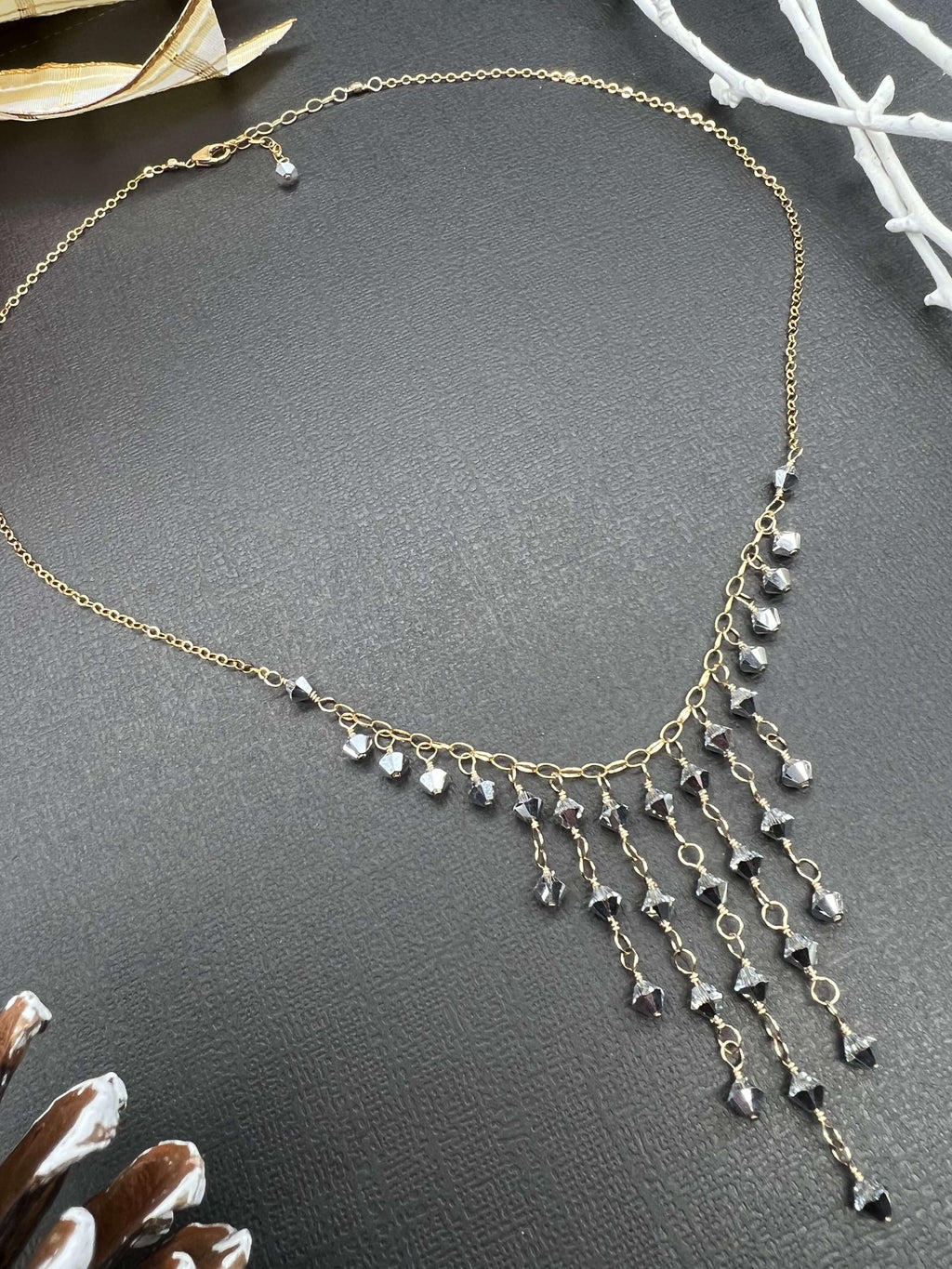 Crystal Drops Necklace