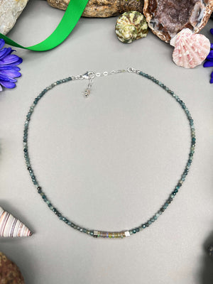 Paraiba Blue Tourmaline & Opal Necklace