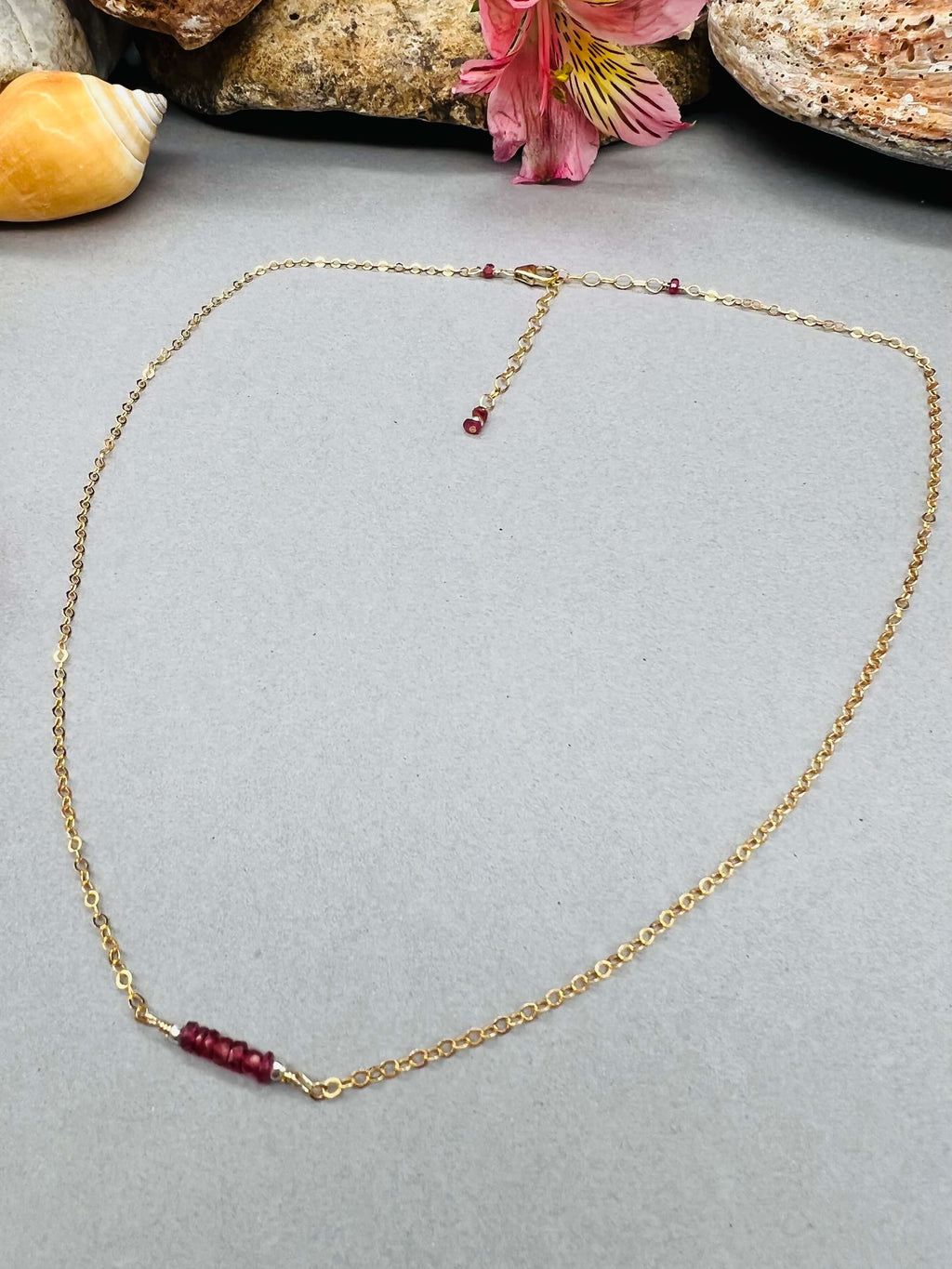 Petite Ruby Necklace