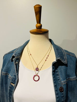 Ruby Ring Necklace