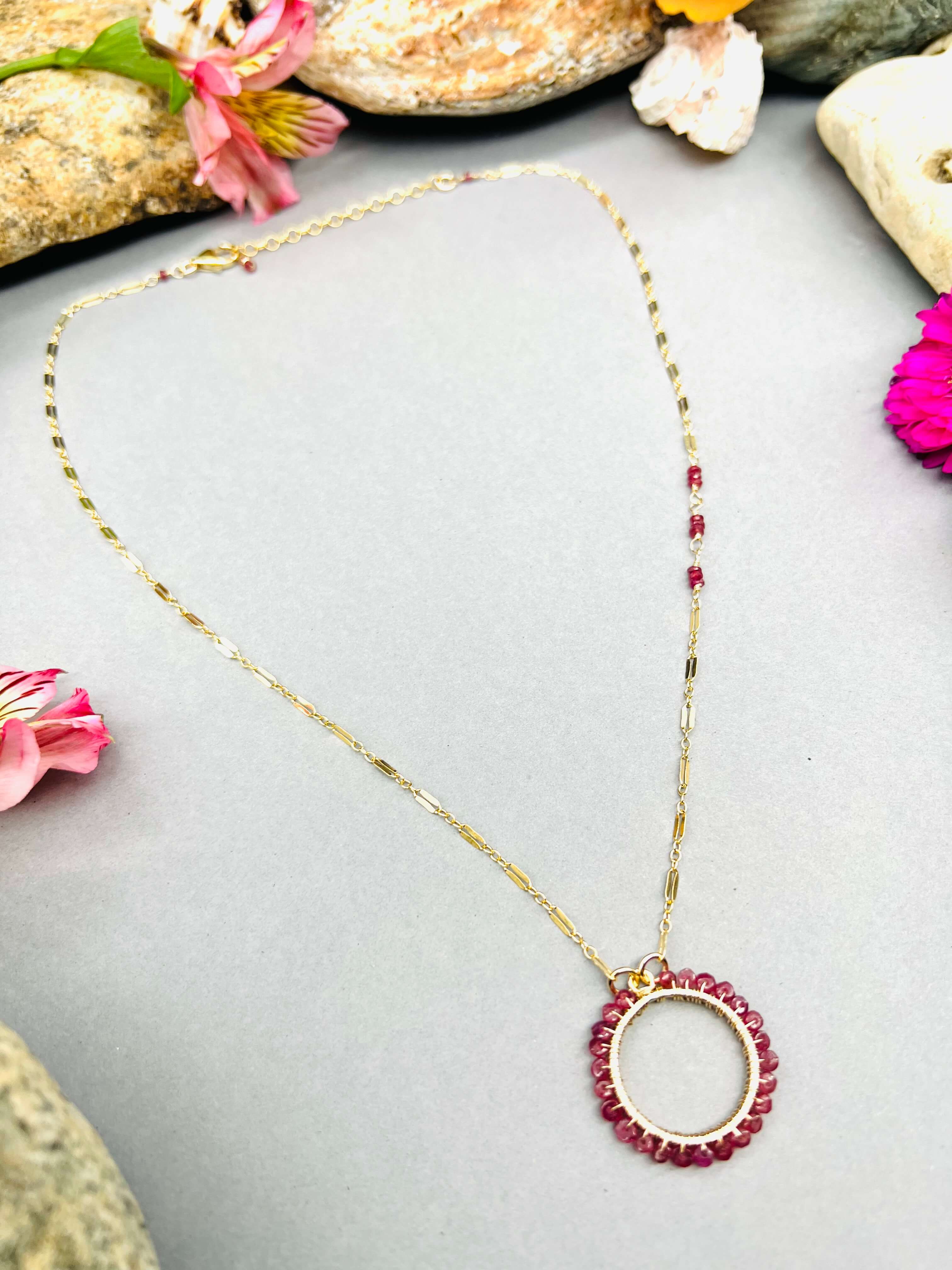 Ruby Ring Necklace