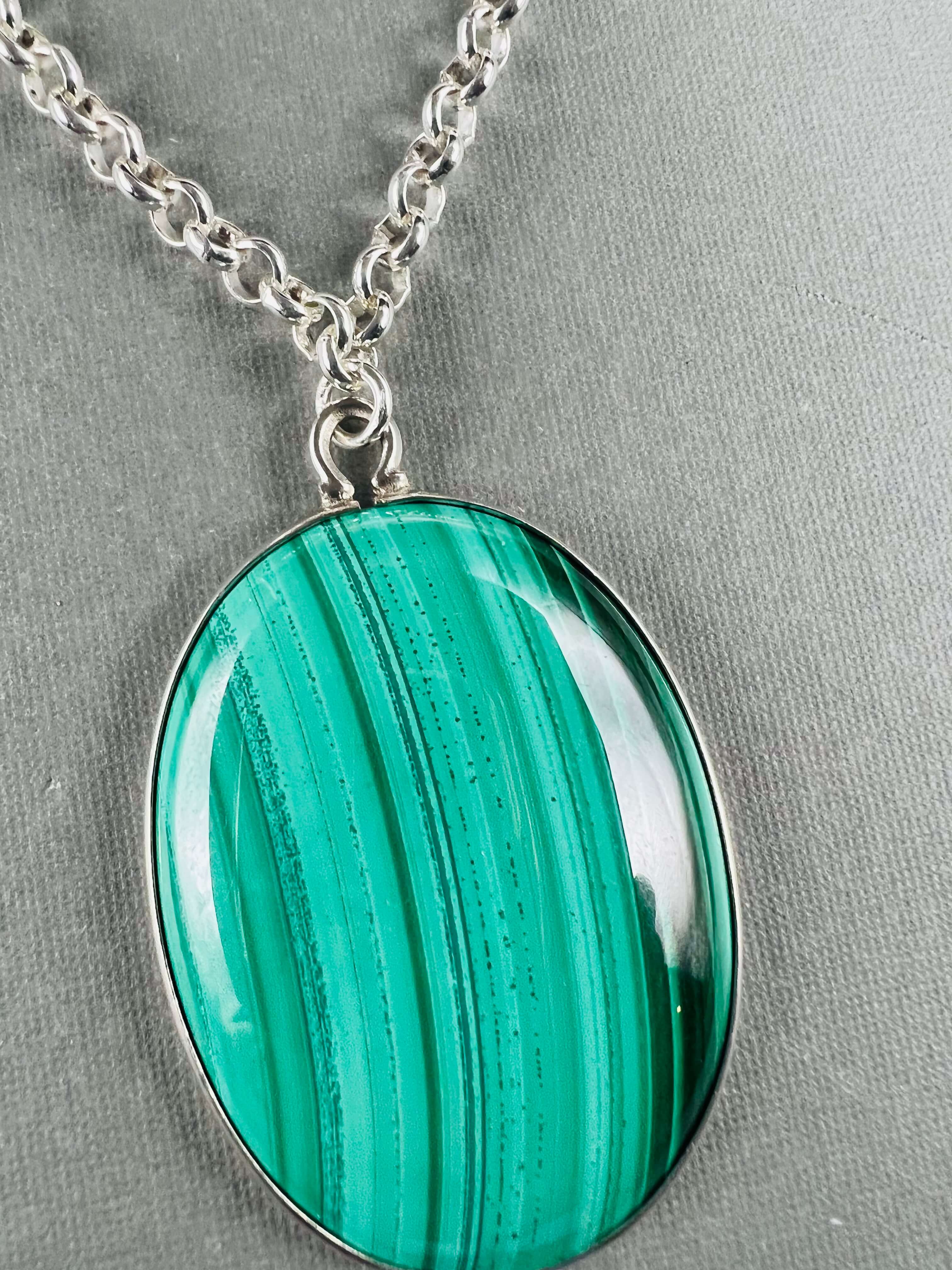 Dreaming in Green Malachite Necklace