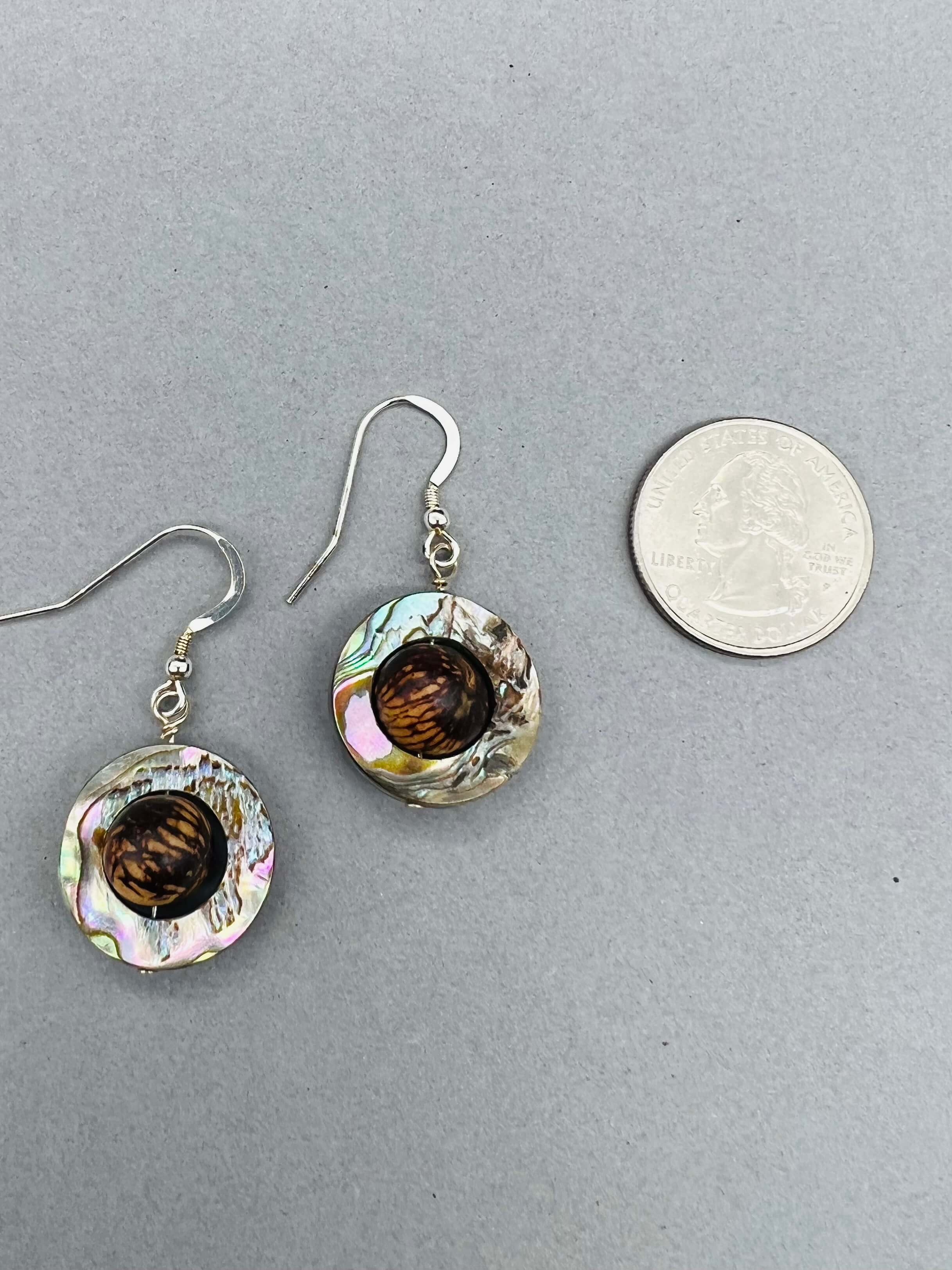 Abalone & Acai Earrings