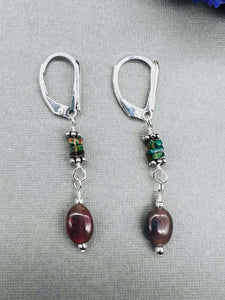 Green Opal Earrings