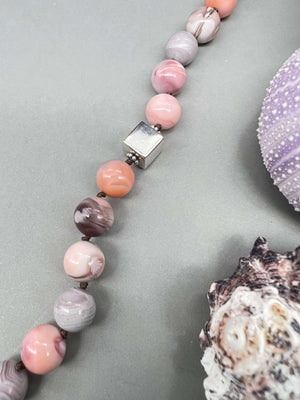 Pink Botswana Agate Necklace