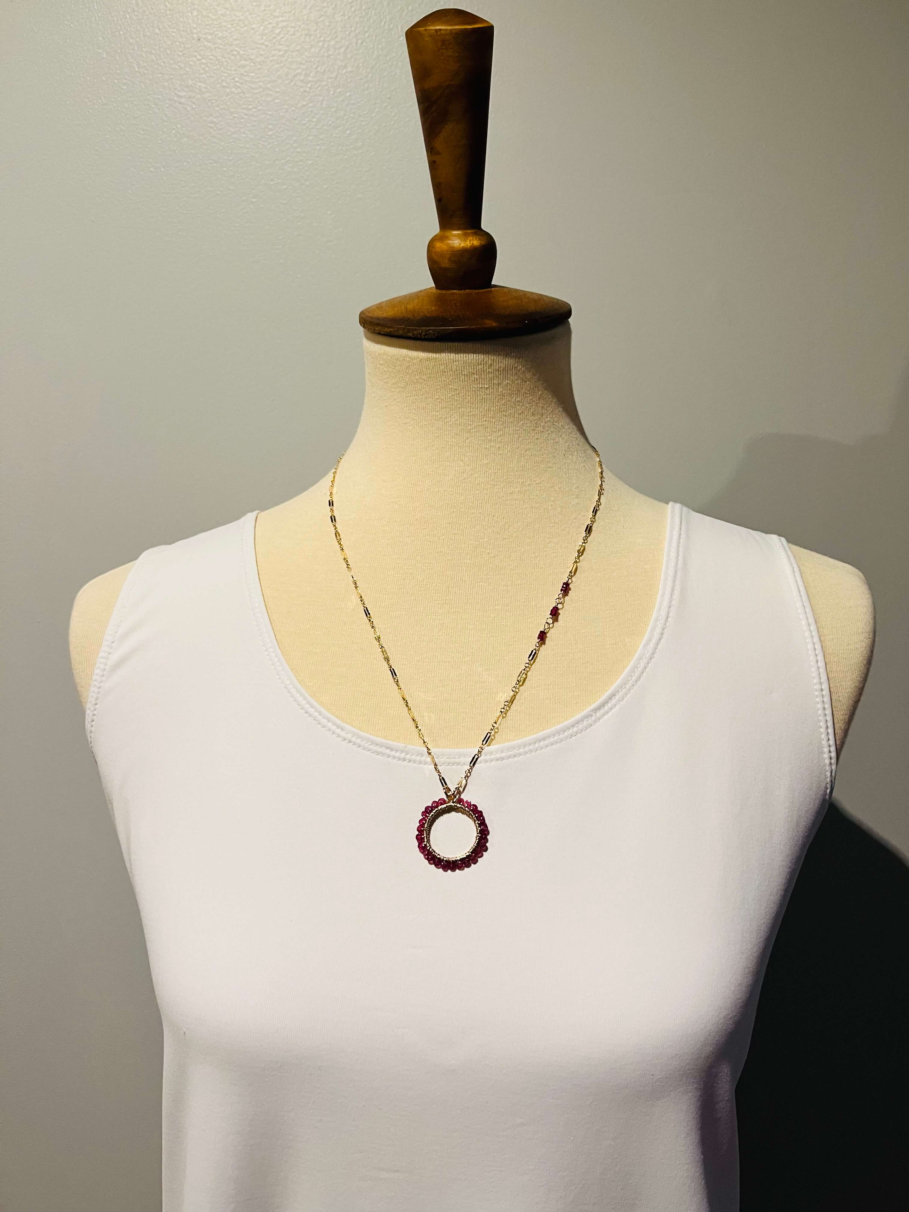 Ruby Ring Necklace