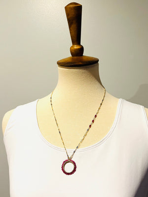 Ruby Ring Necklace