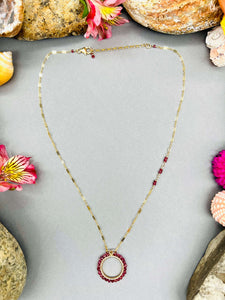 Ruby Ring Necklace